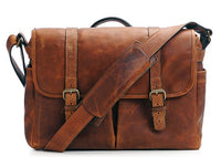 ONA Brixton Camera and Laptop Messenger Bag, Antique Cognac