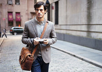 ONA Brixton Camera and Laptop Messenger Bag, Antique Cognac