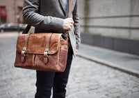 ONA Brixton Camera and Laptop Messenger Bag, Antique Cognac